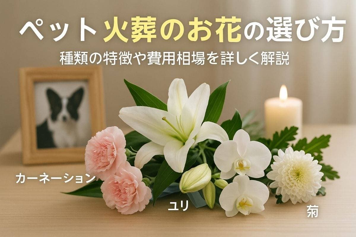ペット火葬のお花の選び方と注意点解説|おすすめ種類・費用相場・体験談