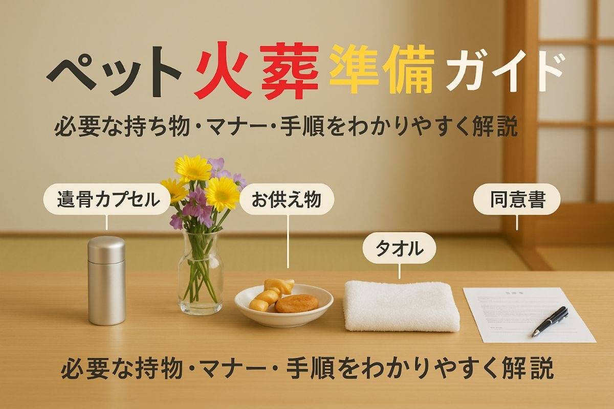 ペット火葬に必要なものと準備徹底ガイド